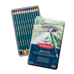 Derwent Artists Colour Pencils - 12 & 24 Shades Tin Box | Expressive Art & Blending