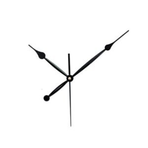Jags Clock Hands Set – Black | 23cm Minute Hand, 17cm Hour Hand | Not Compatible with Krafts Buddy Clock Mechanism