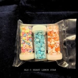 Polymer Shaker Mix: Heart, Lemon, Star (3-in-1 Pack)