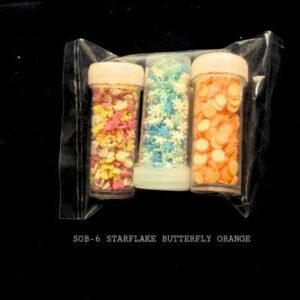 Polymer Shaker Mix: Starflake, Butterfly, Orange (3-in-1 Pack)