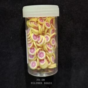 Purple Lemon Slices Polymer Shaker 20gm Pack | Approx 6x5mm Tiny Fruit Clay Slices for Resin Art, Shaker Cards & DIY Crafts