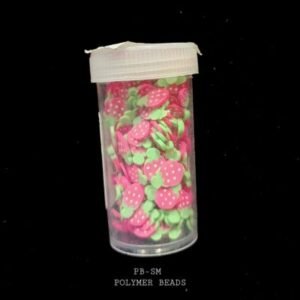 Strawberry Slices Polymer Shaker 20gm Pack | Approx 6x5mm Tiny Fruit Clay Slices for Resin Art, Shaker Cards & DIY Crafts