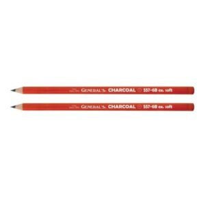 General's Pencil 6B Extra Soft Charcoal Pencil - Pack of 2 | Ultra-Dark, Smooth & Blendable for Professional Art & Sketching