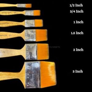 Artists' Wash Brush Nylon/Synthetic Hair - All Sizes Available (1/2" to 3") for Smooth Washes & Backgrounds
