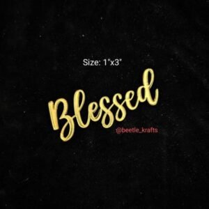 "Blessed" Acrylic Word Cutout - 1x3 Inch | Inspirational Home Decor, Craft Embellishment & Gift Accent