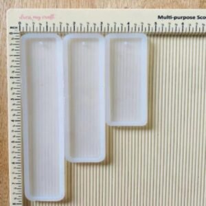 Bookmark Silicone Mould Set (3 Cavities) - Mixed Sizes (4", 6", 8")