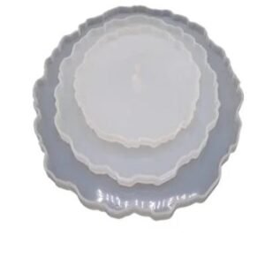 Cake Stand Agate Silicone Mould Set - 3 Sizes (6", 8", 9.5") | 8mm Depth | Resin Art & Tiered Displays