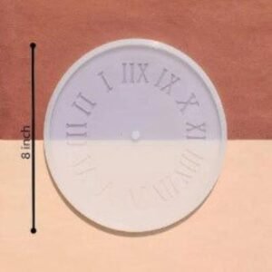 Clock Roman Numeral Silicone Mould - 8 Inch (5mm Depth) | Resin Art & Classic Timepieces