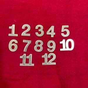Golden Clock Numerals (12-Piece Set) - 1 Inch