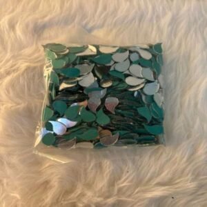 Comma Shape Mirror Sequins (1.4cm) | 200g Pack Decorative Mirrors for Embroidery, Crafts & DIY
