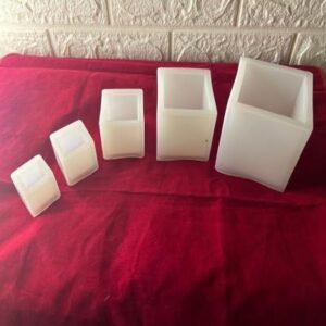 3D Cube Mould Set - Pack of 5 (Sizes: 5cm, 4cm, 3.5cm, 2.5cm, 2cm)