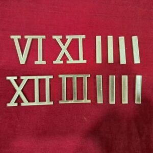 Golden Acrylic Roman Numeral & Stick Clock Numbers - 1.5 Inch | DIY Clock Making, Resin Art & Elegant Home Decor