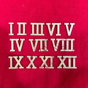 Clock Roman Numerals - Bold Black (1.3 Inch, Set of 12)