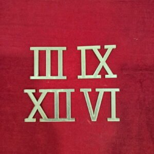 Clock Roman Numerals - 1.5 Inch (Set of 4) - Golden