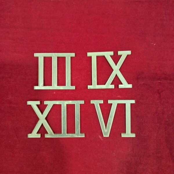 Clock Roman Numbers 4pc 1.5 BEETLE KRAFTS tag1 tag2 tag3 tag4 4043933