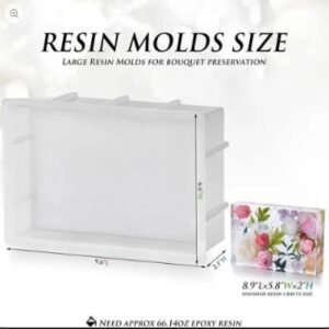 Deep Cast Rectangle Silicone Mould - 6"x9" (50mm Depth) | Resin Art & Large Embeds