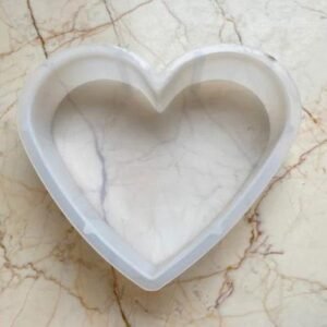 Deep Cast Heart Silicone Mould - 8 Inch (50mm Depth) | Resin Art & Floral Preservation