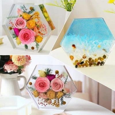 DEEP CAST MOLD HEXAGON 8 INCH