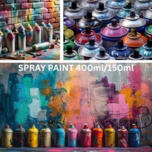 High-Quality Spray Paint Bottles - 150ml & 400ml (All Colours)