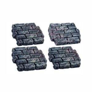 Brick Wall Miniature-3 cm  (Polyresin, Black)