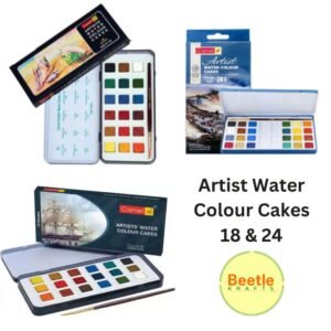Camel Artist Water Colour Cakes Set (18 & 24 Shades)