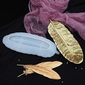 Feather Tray Silicone Mould - 8"x5" (10mm Depth) | Resin Art & Decorative Casting