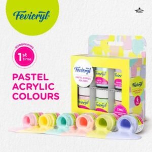 Fevicryl Multi Surface Pastel Acrylic Colours Kit 6 Shades
