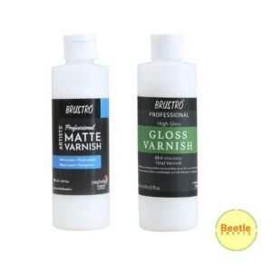Brustro Liquid Varnish – Matte & Gloss | 200ml | Final Protective Coating for Acrylic & Oil Paintings