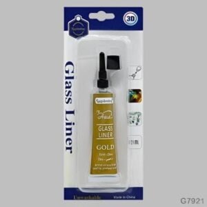 3D Glass Liner - Golden, Silver & White