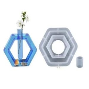 Hexagon Planter / Vase Silicone Mould - 5"x6" (Approx. 60mm Depth) | Resin Art & Modern Decor