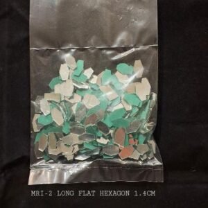 Long Flat Hexagon Mirrors - 50gm Pack (Available in 1.4cm & 2cm Sizes)
