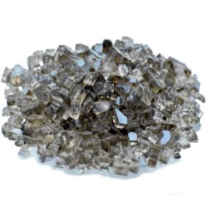 Crushed Brown Mirror (200gm) - 5-10mm | Reflective Glass Fragments for Resin Art, Mosaics & Decorative Crafts