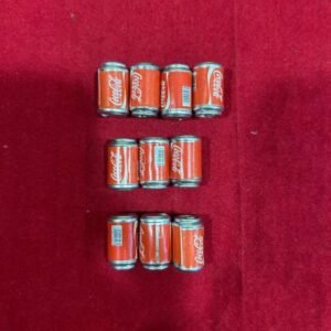 Miniature Coke Cans - Pack of 10 (2cm) | Realistic Dollhouse & Diorama Accessories for Crafts & Art