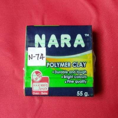 NARA POLYMER CLAY NEON GREEN 55GM