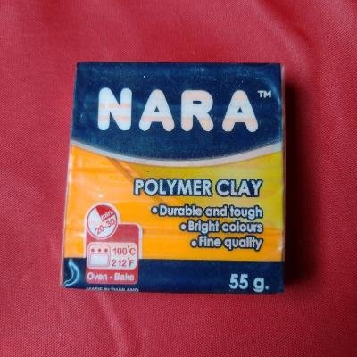 NARA POLYMER CLAY NEON ORANGE 55GM