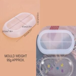 Oval Tray Silicone Mould (8.2" x 3.7") - Sleek Resin Dish & Catch-All Tray