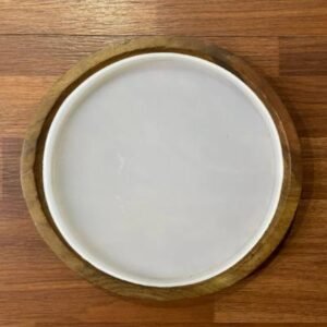 Round Silicone Mould - 8 Inch (10mm Depth) | Versatile Resin Art & Coaster/Tray Base