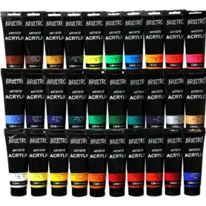 Brustro Artists' Acrylic 120ml Tubes - Choose Your Perfect Colour for Vibrant Art!