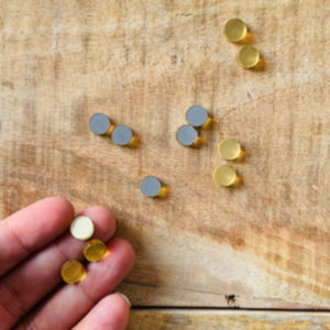 Dot Numbers Golden Acrylic Set (8 Pcs) | Stylish Decorative Numbers for DIY Crafts, Home Decor & Personalization