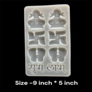 Shubh Labh Silicone Mould - 2 Inch | Resin Art & Auspicious Festive Decor