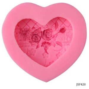Heart Pattern Silicone Mould - 10x8.5x3 cm