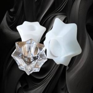 Star T-Light Holder Silicone Mould - 4" Diameter, 1.75" Height | For Resin, Concrete & Plaster