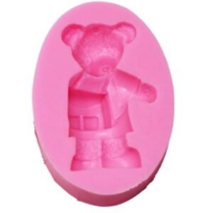 Charming Teddy Bear Silicone Mould - 8.5x6x2 cm
