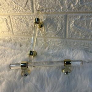 Tray Handle – Transparent | 6 Inch | Clear Acrylic Modern Design
