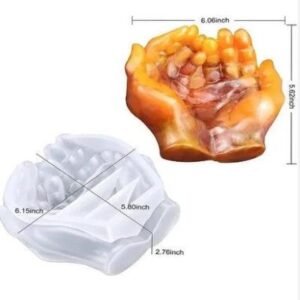 Two Hand Bowl Silicone Mould - 6 Inch | Holding Hands Resin Art & Sentimental Decor