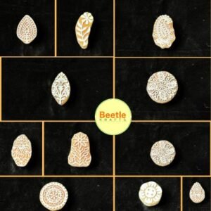 Small Wooden Block Printing Stamps : 1-2 Inch (approx)