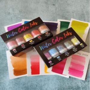 Watercolor Ink Mini Pack - 10 Vibrant Shades (10ml Each) | Dye-Based Liquid Pigment for Luminous Art, Illustrations & Calligraphy