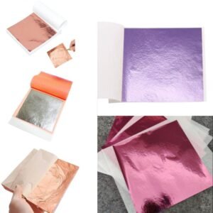 Gliding Leaves Sheet Pack - 6"x6" (25 Sheets) | Multi-Color Metallic Foil for Art & Crafts