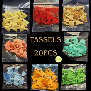 Small Tassels - 2.5cm Size | Pack of 20 - Perfect for Delicate Crafting