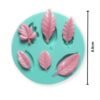 6 Cavity Silicone Leaf Fondant Mould (8.8x1cm) | DIY Cake Decorating, Chocolate & Sugarcraft Tool